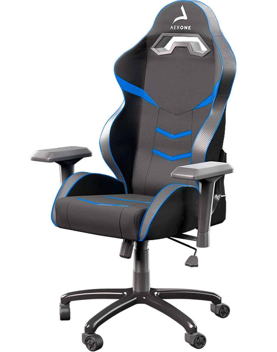 Aerone Silver Gaming Chair Black and Blue Comfort and Quality